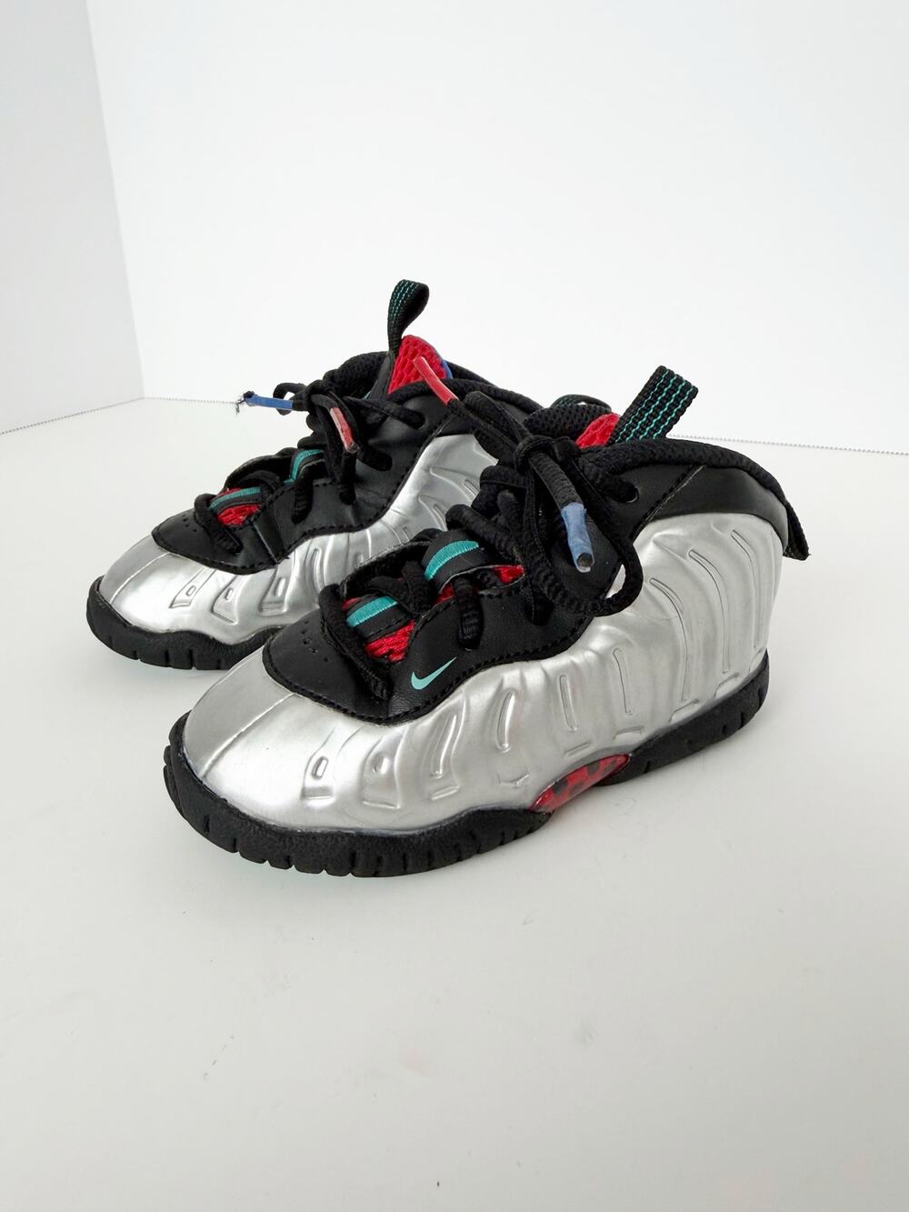 Nike Little Posite One "All-Star" Silvr Prism size 6C